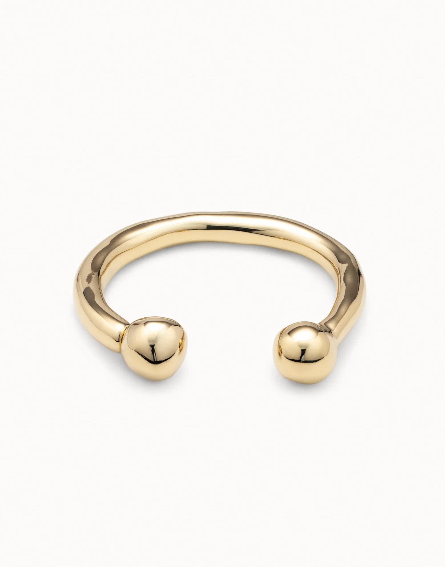 Bangle bracelet with double ball