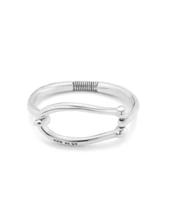 Bangle bracelet with large link