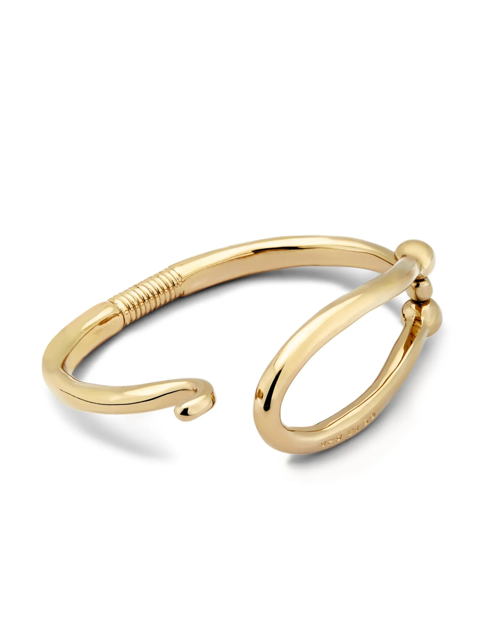Bangle bracelet with large link