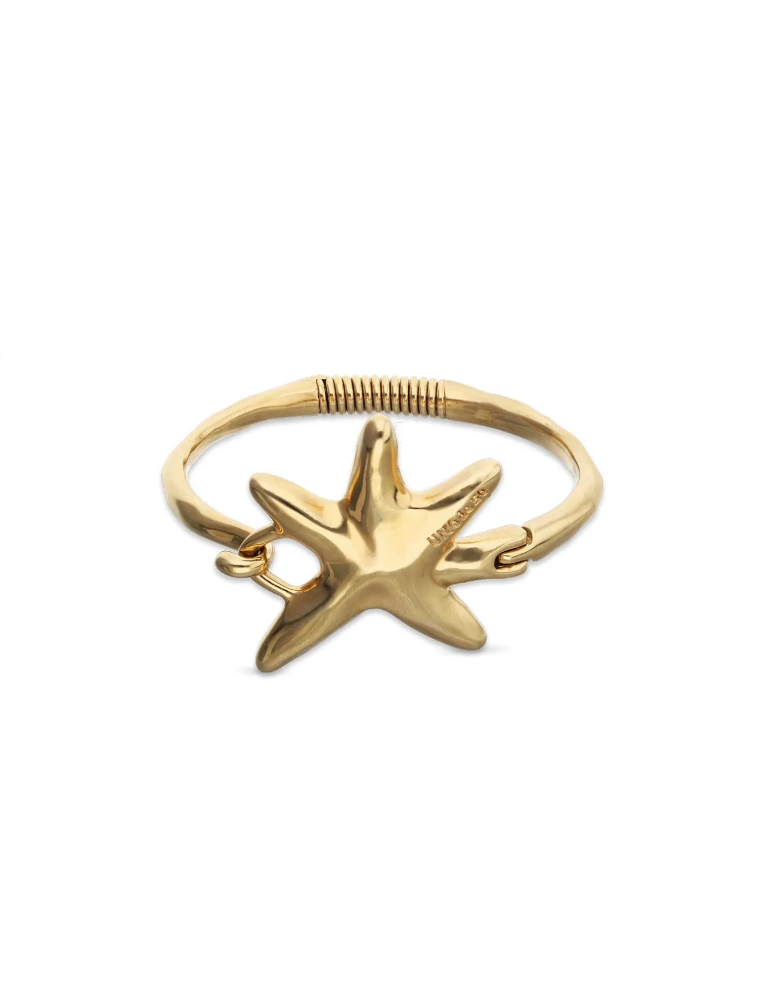 Bangle bracelet with starfish