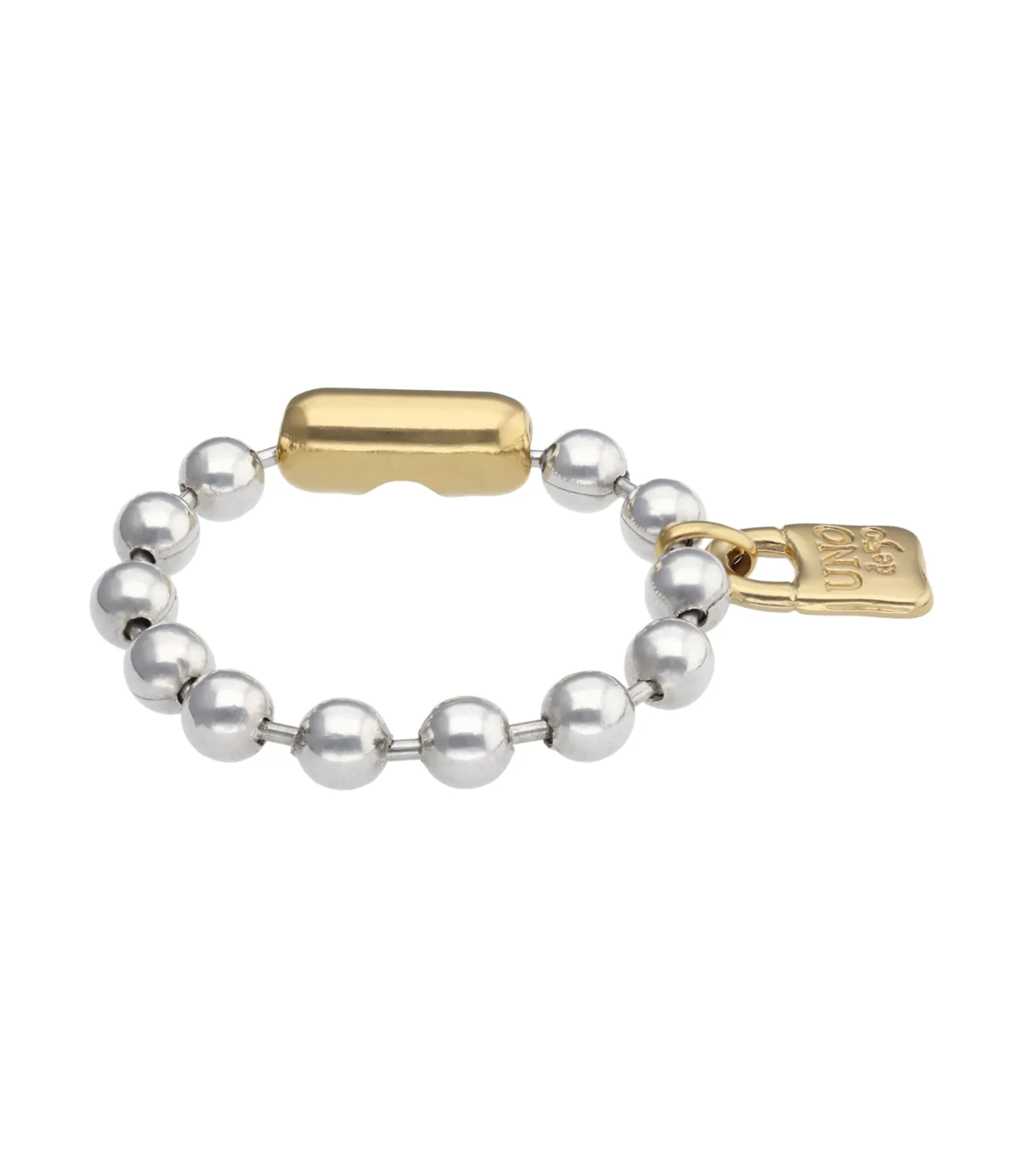 Beaded bracelet with padlock