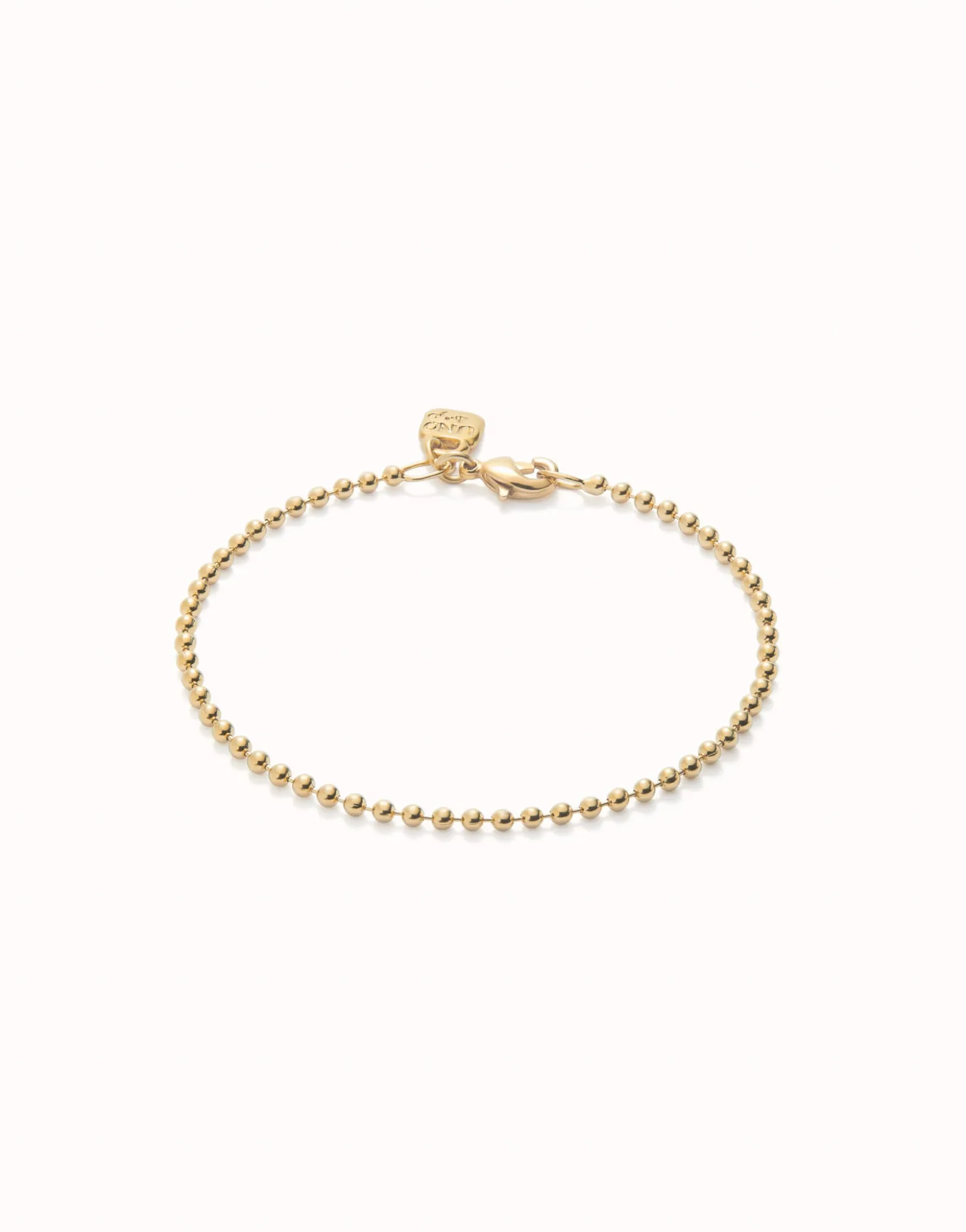 Beaded chain charm bracelet