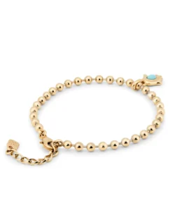 Beaded charm anklet