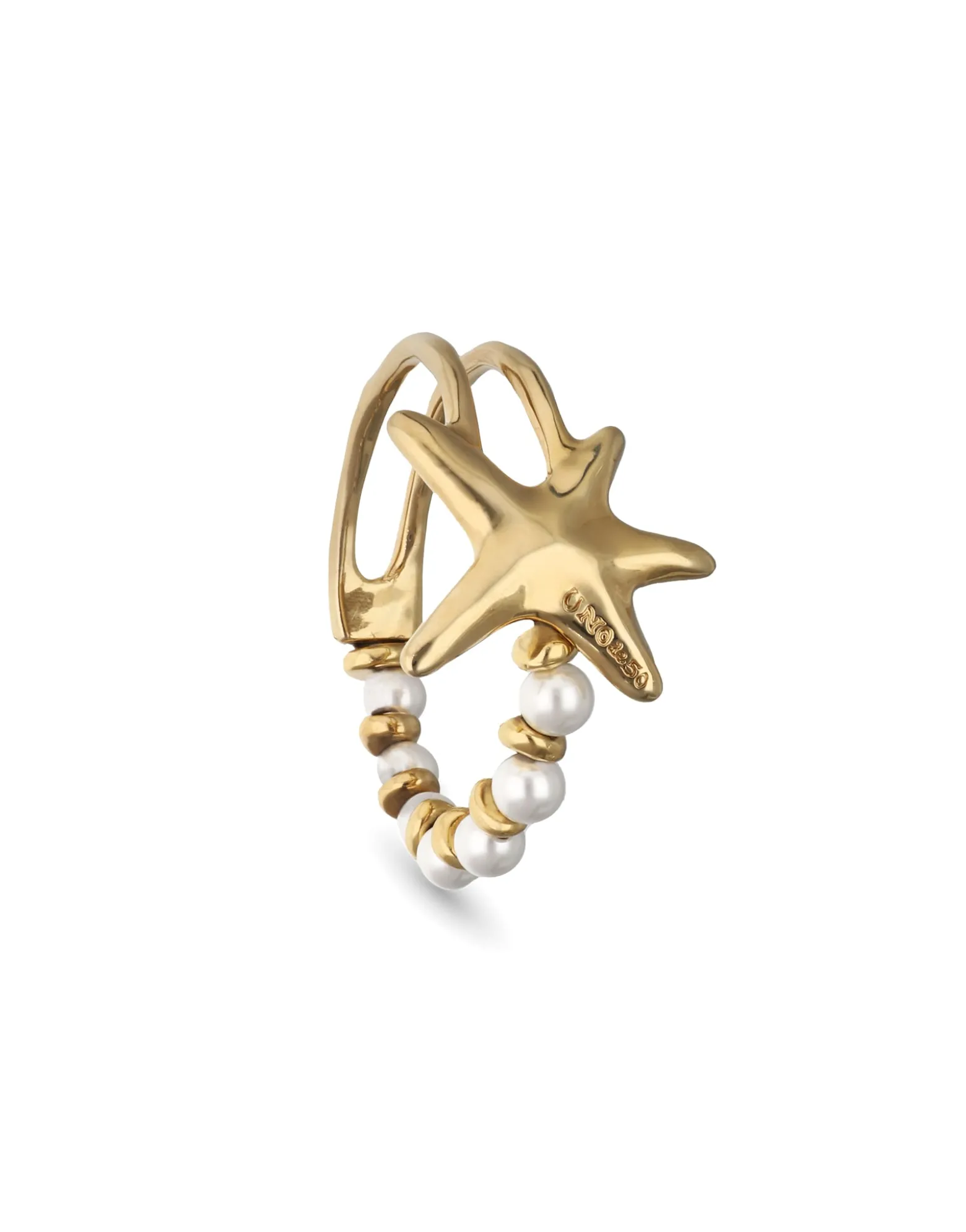 Bracelet with pearls and starfish