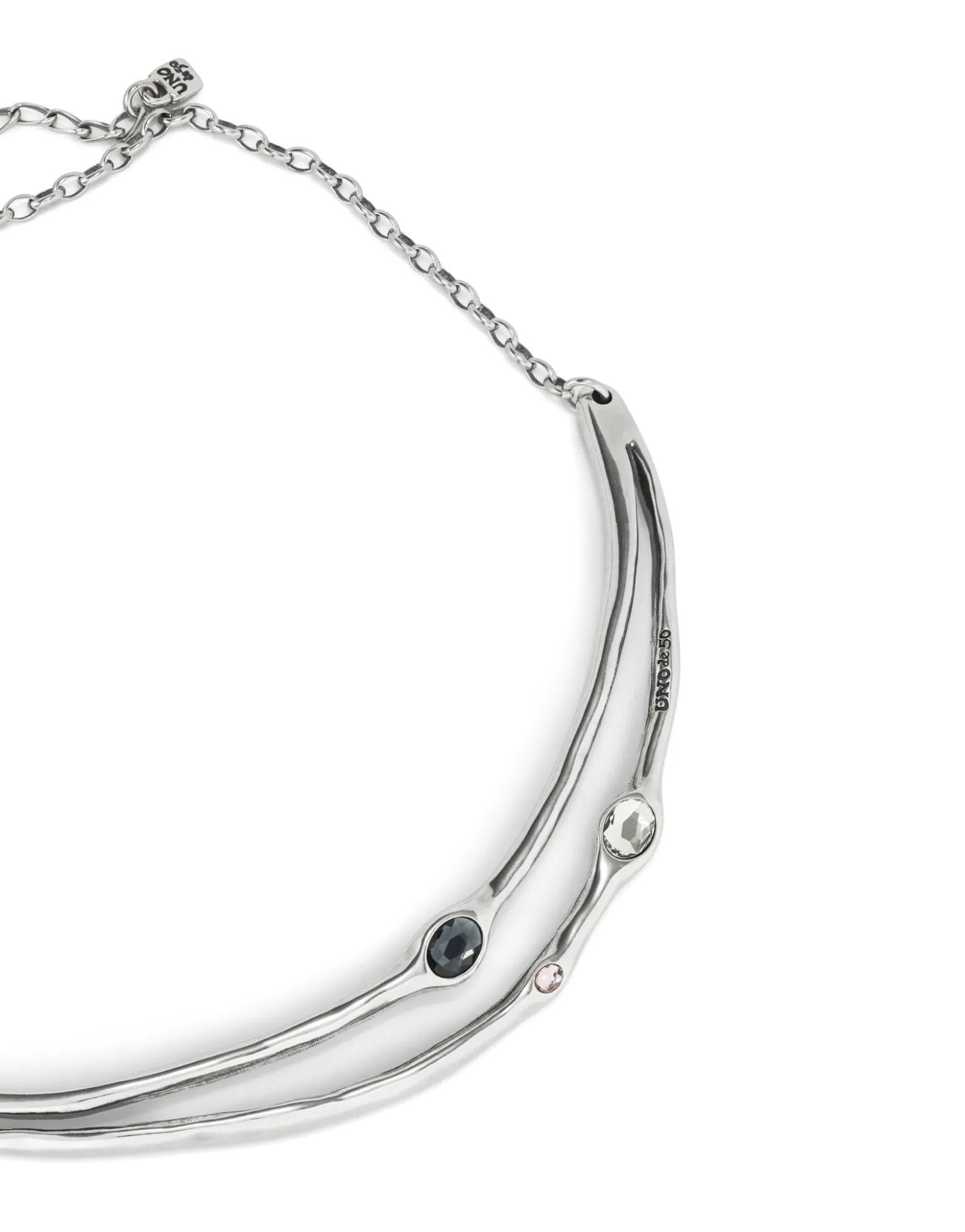 Choker necklace with crystals