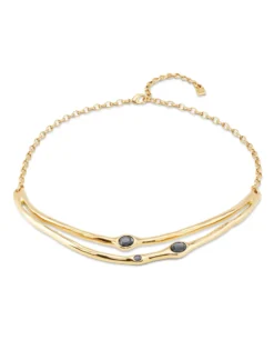 Choker necklace with crystals