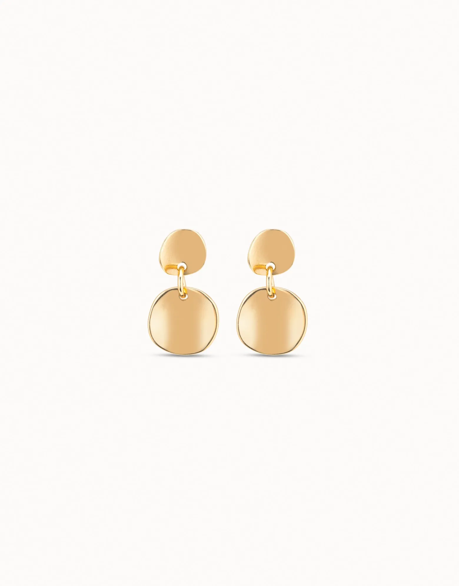 Circle drop earrings