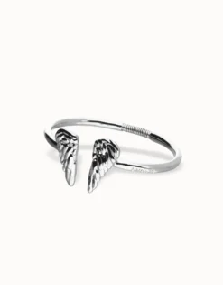 Cuff bracelet with wing detail