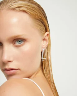 Double triangular earrings