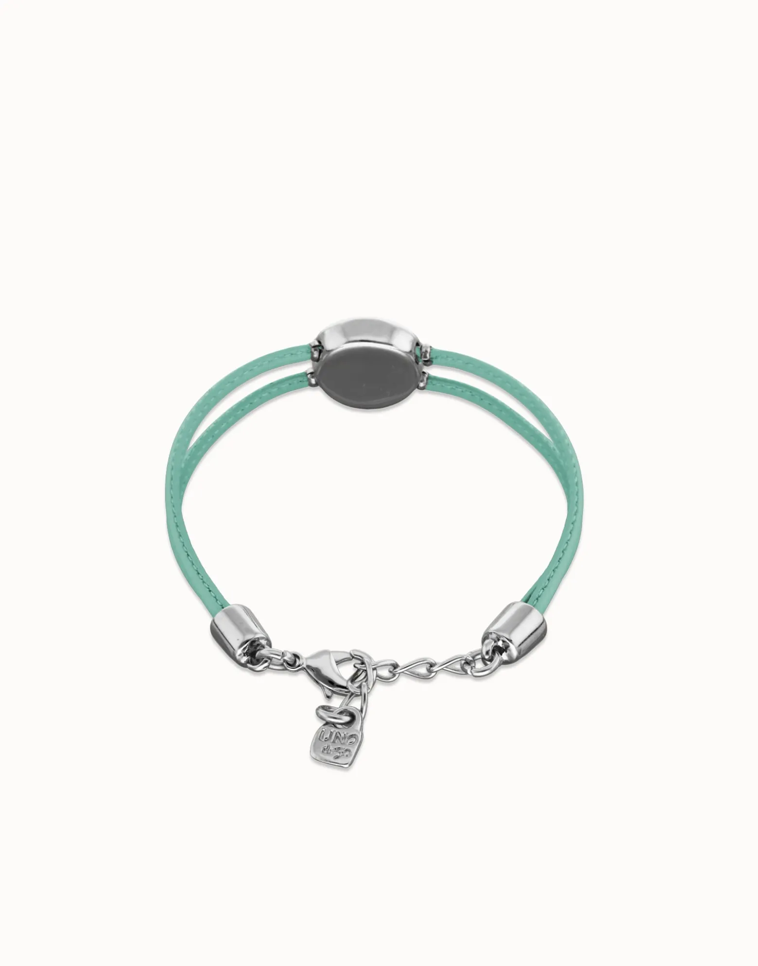 Double turquoise leather birthstone bracelet with eye