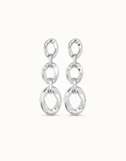 Drop earrings with 3 links