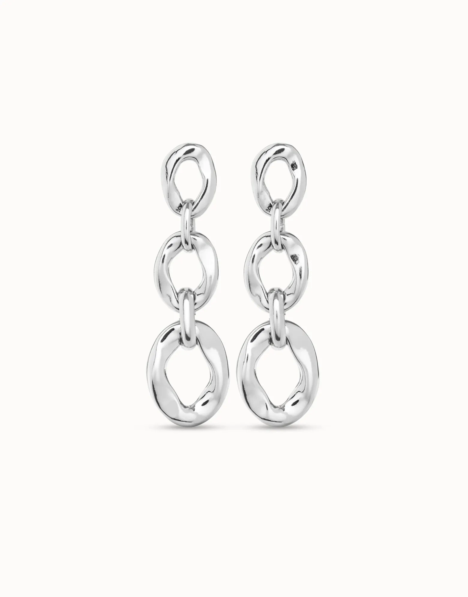 Drop earrings with 3 links
