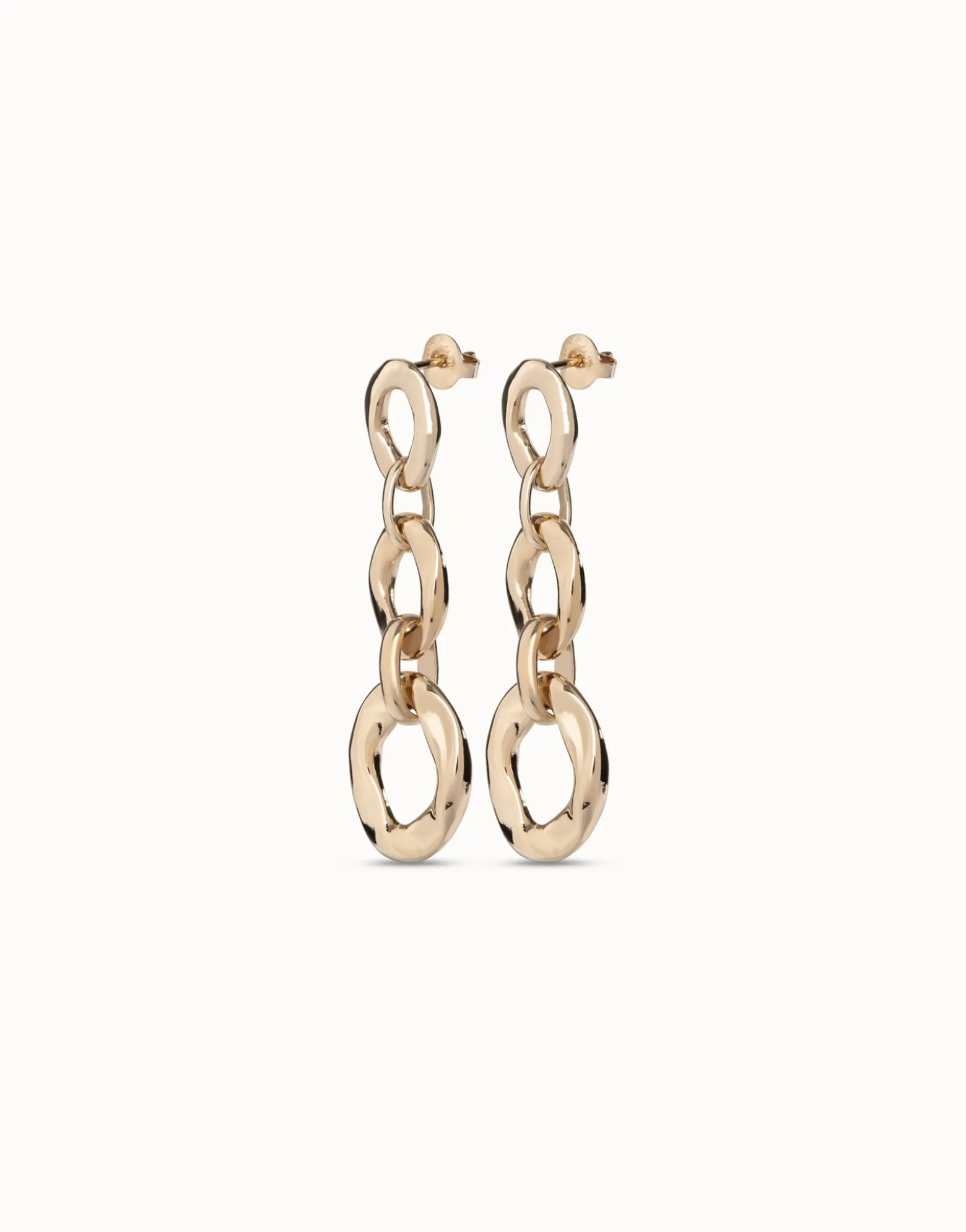 Drop earrings with 3 links