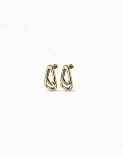 Earrings with 2 overlapping links