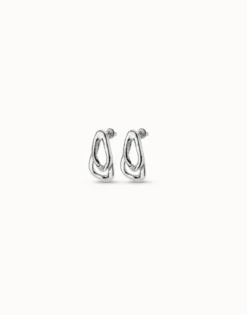 Earrings with 2 overlapping links