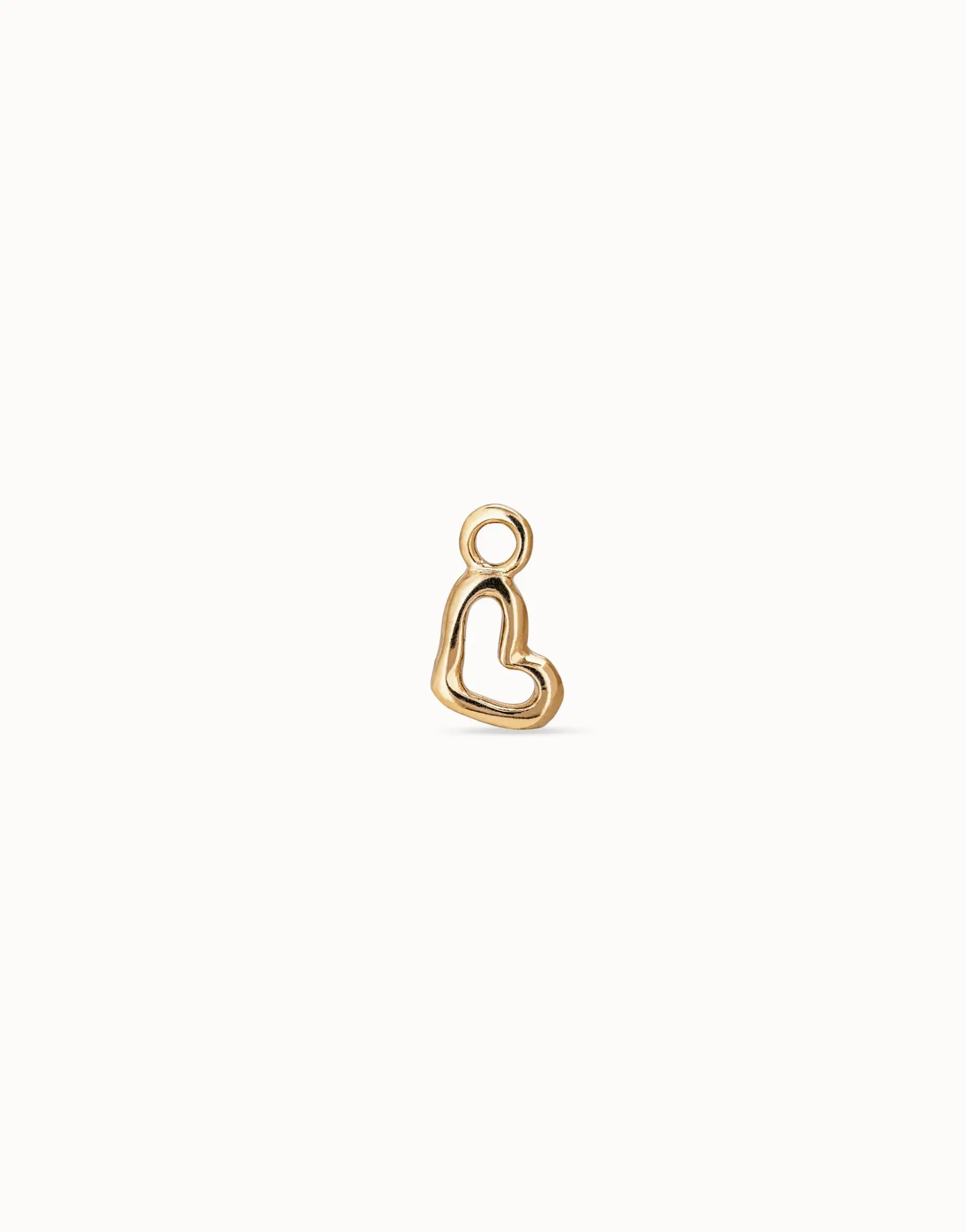 Hollow heart piercing charm