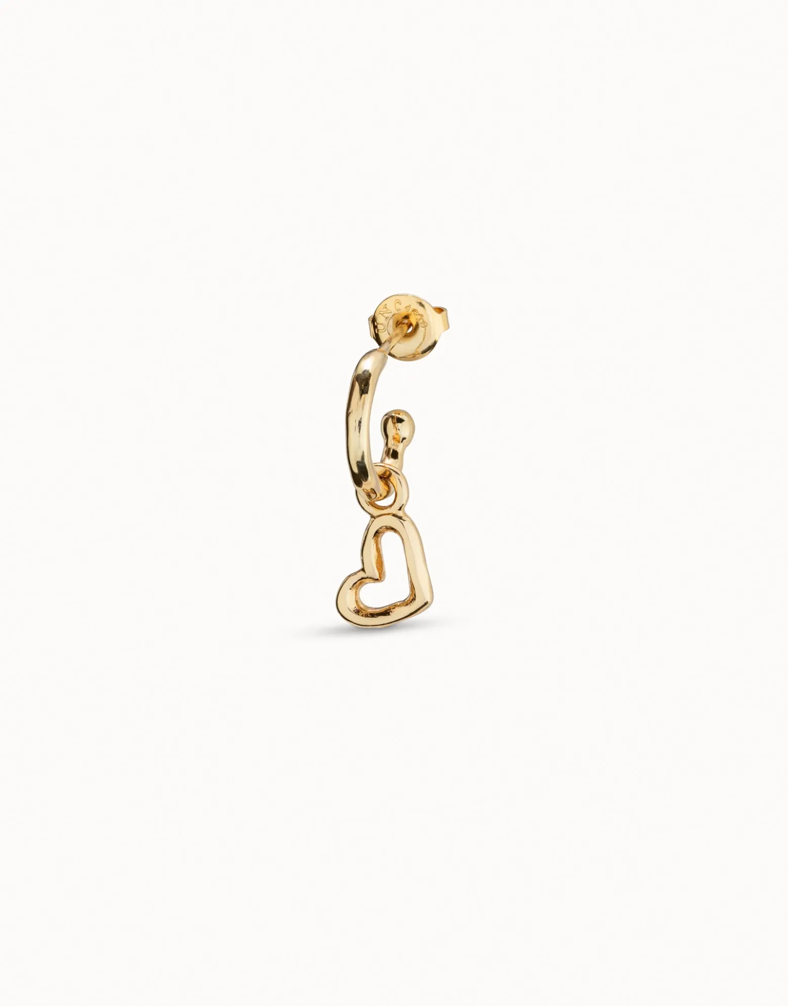 Hollow heart piercing charm