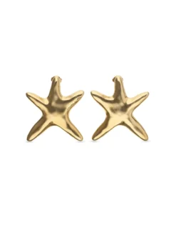 Large starfish-shaped earrings