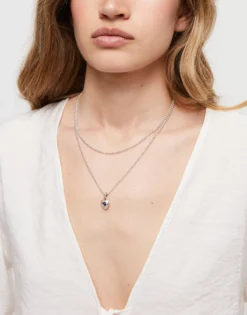 Link chain charm necklace