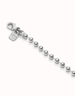 Long beaded chain charm necklace