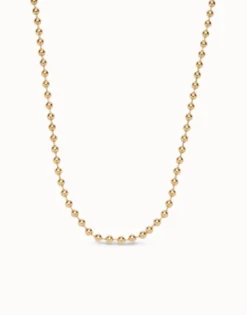 Long beaded chain charm necklace