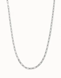 Long link chain charm necklace