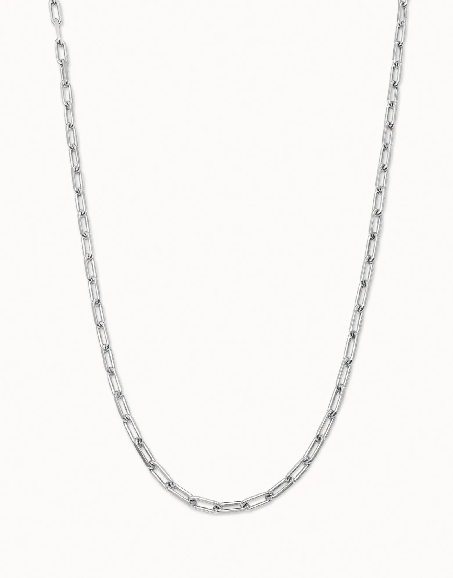 Long link chain charm necklace