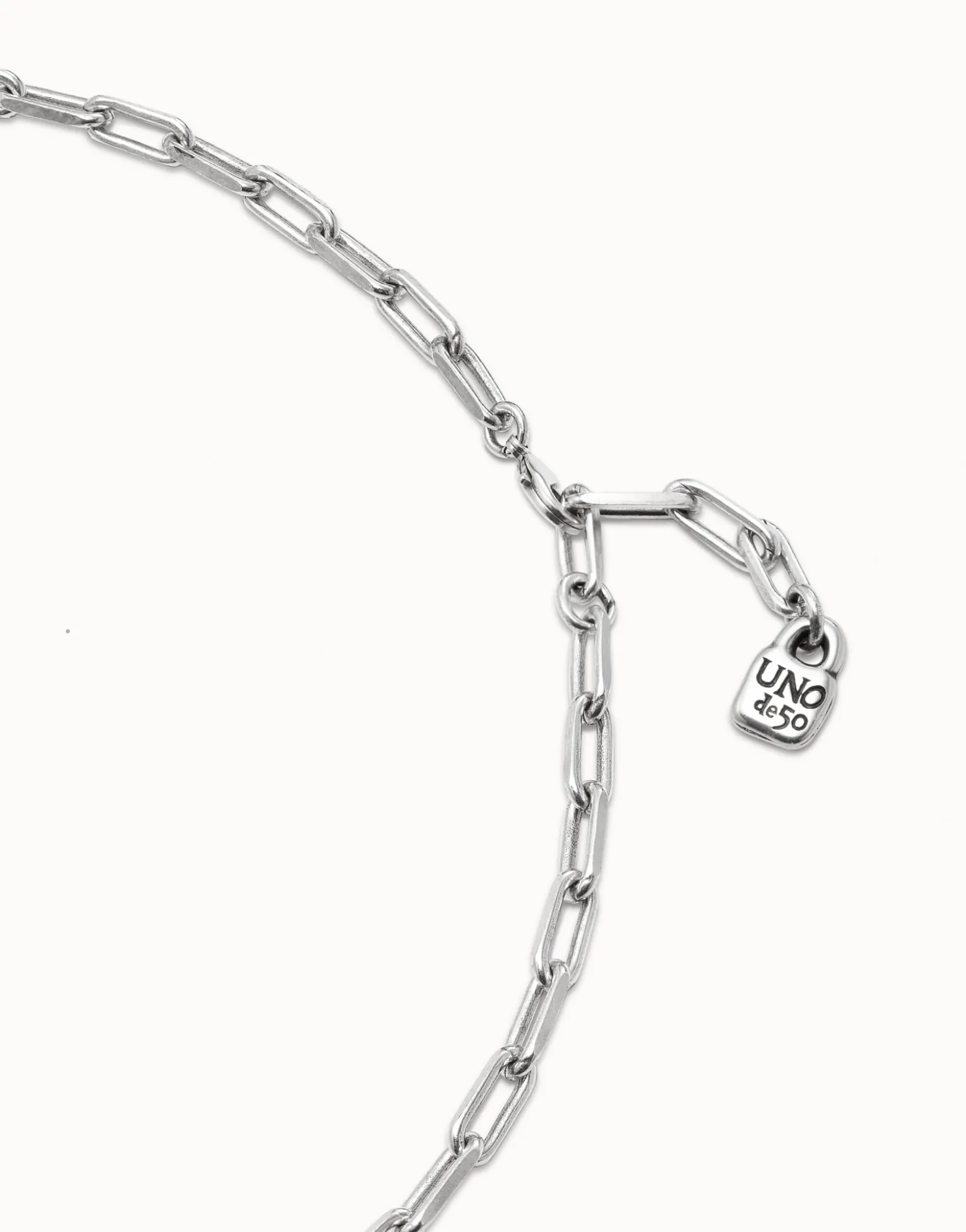 Long link chain charm necklace