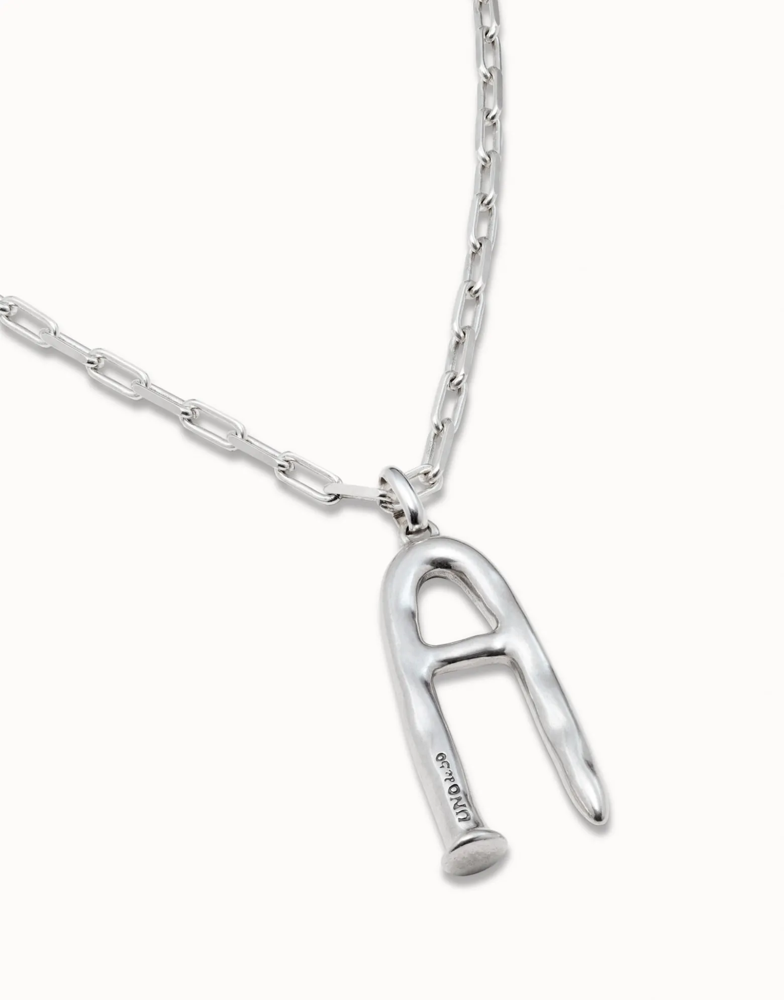 Long link chain charm necklace
