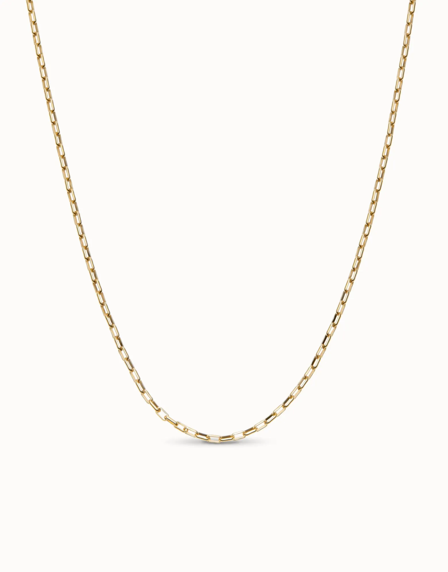 Long link chain necklace