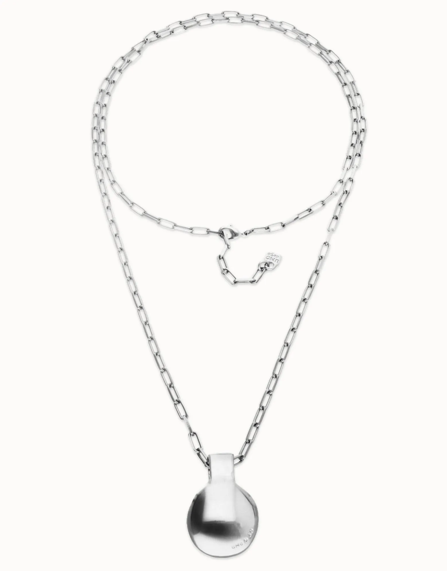 Long necklace with large sphere
