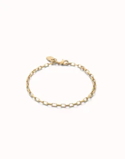 Mid-sized link charm chain bracelet