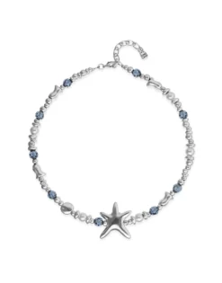 Necklace with crystals and big starfish