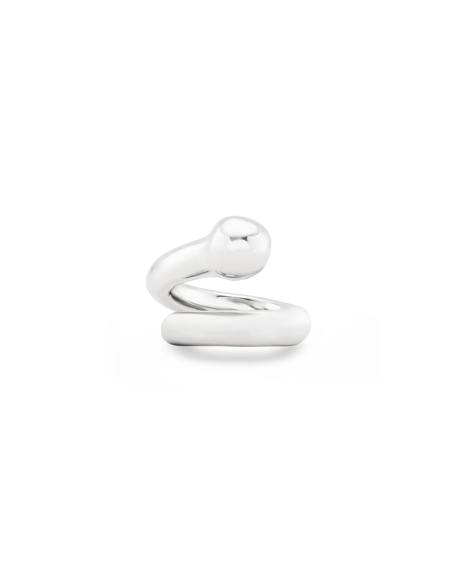 Open organic‑design ring