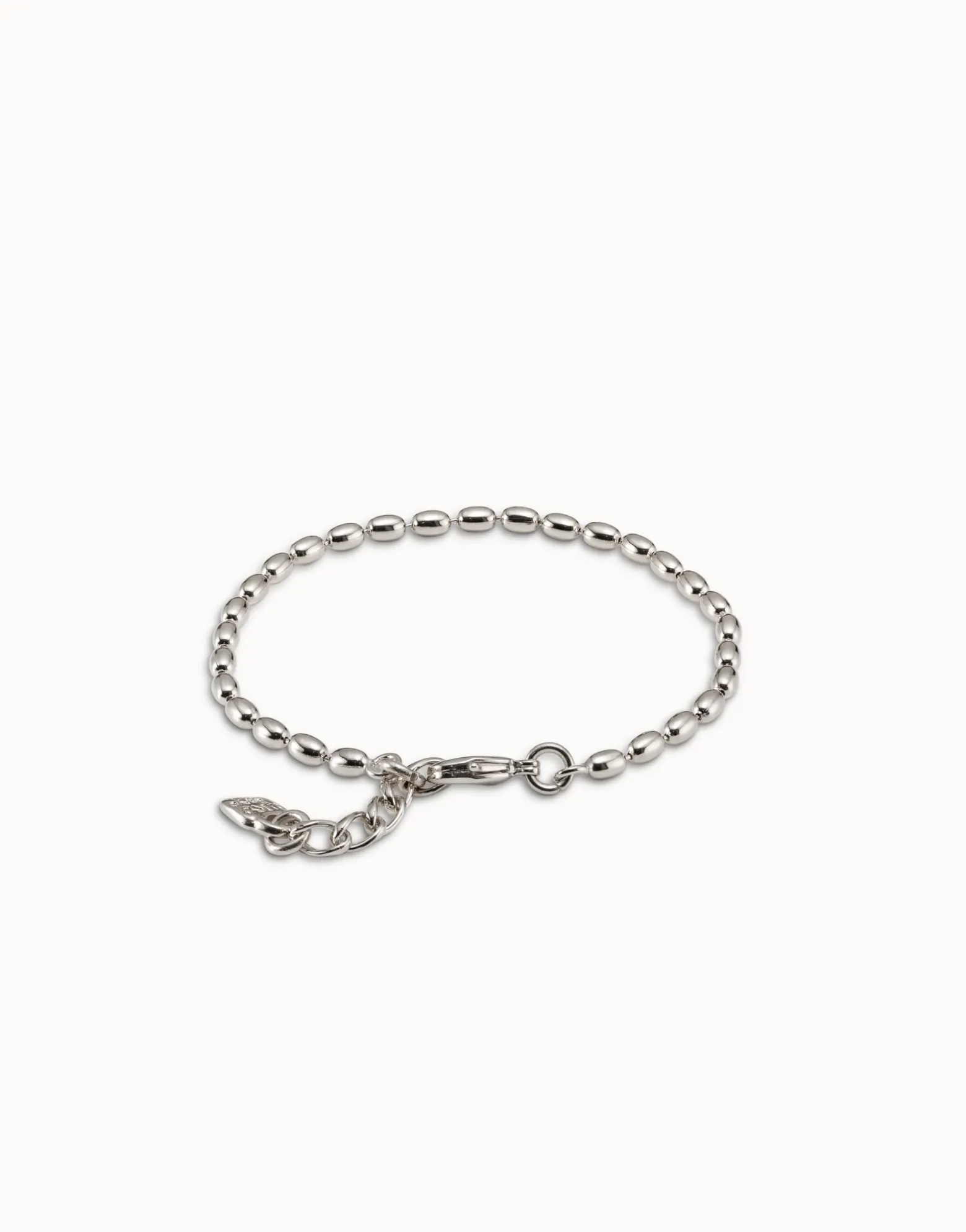 Oval link chain charm bracelet