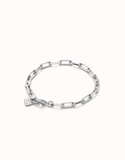 Rectangular link chain bracelet