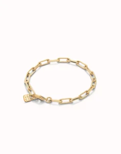 Rectangular link chain bracelet