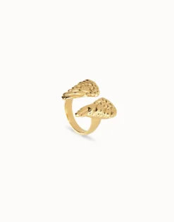 Ring with wing design