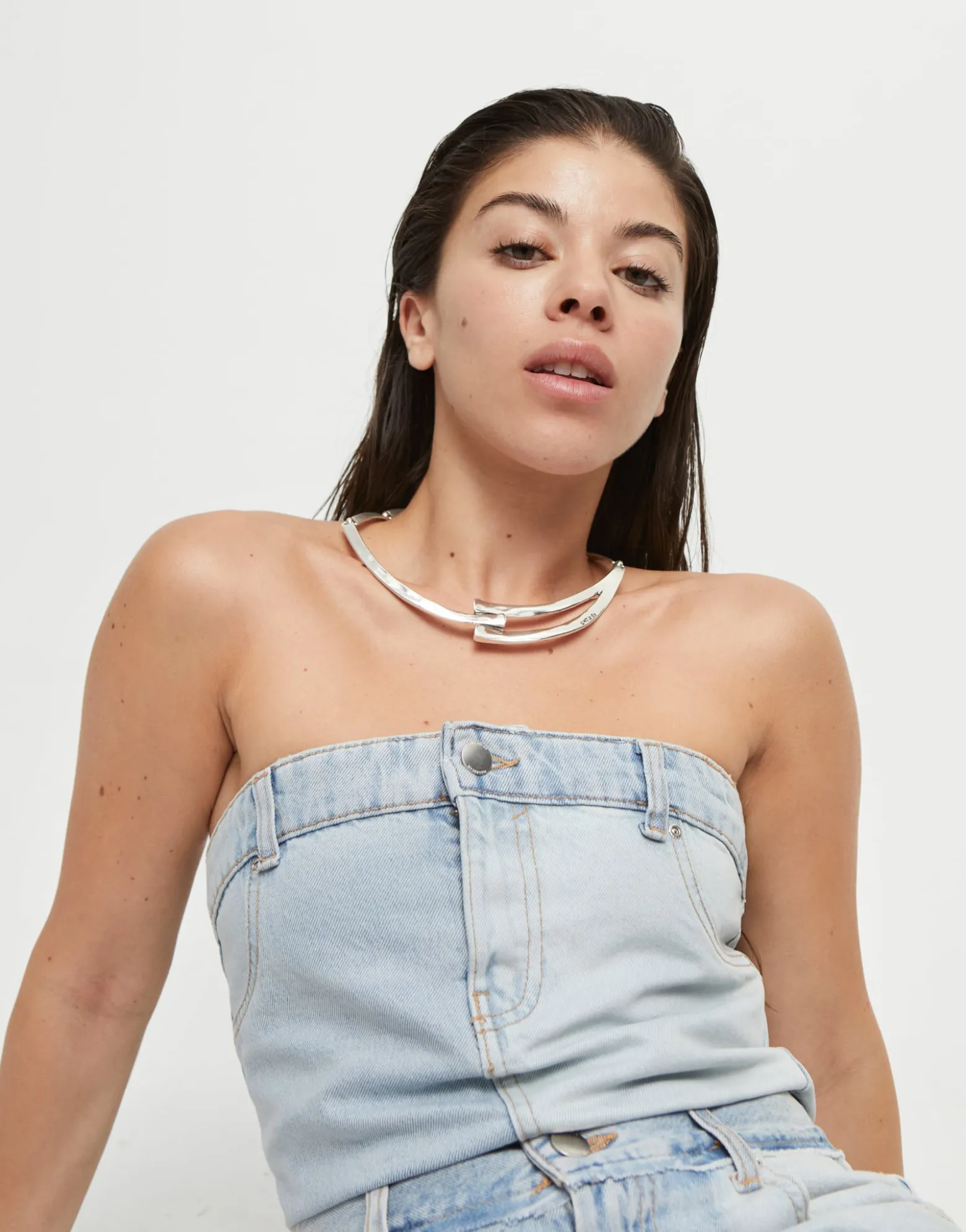 Sculpted Choker Necklace