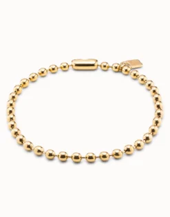 Short beaded necklace with padlock