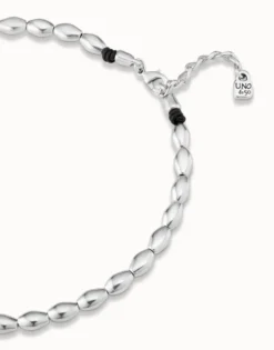Short bead shape link necklace