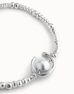 Short necklace with pearl