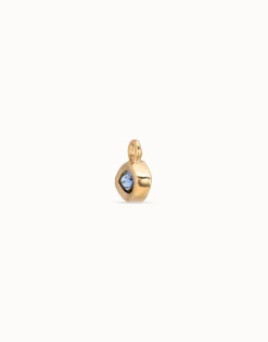 Single Hoop Charm With A Crystal
