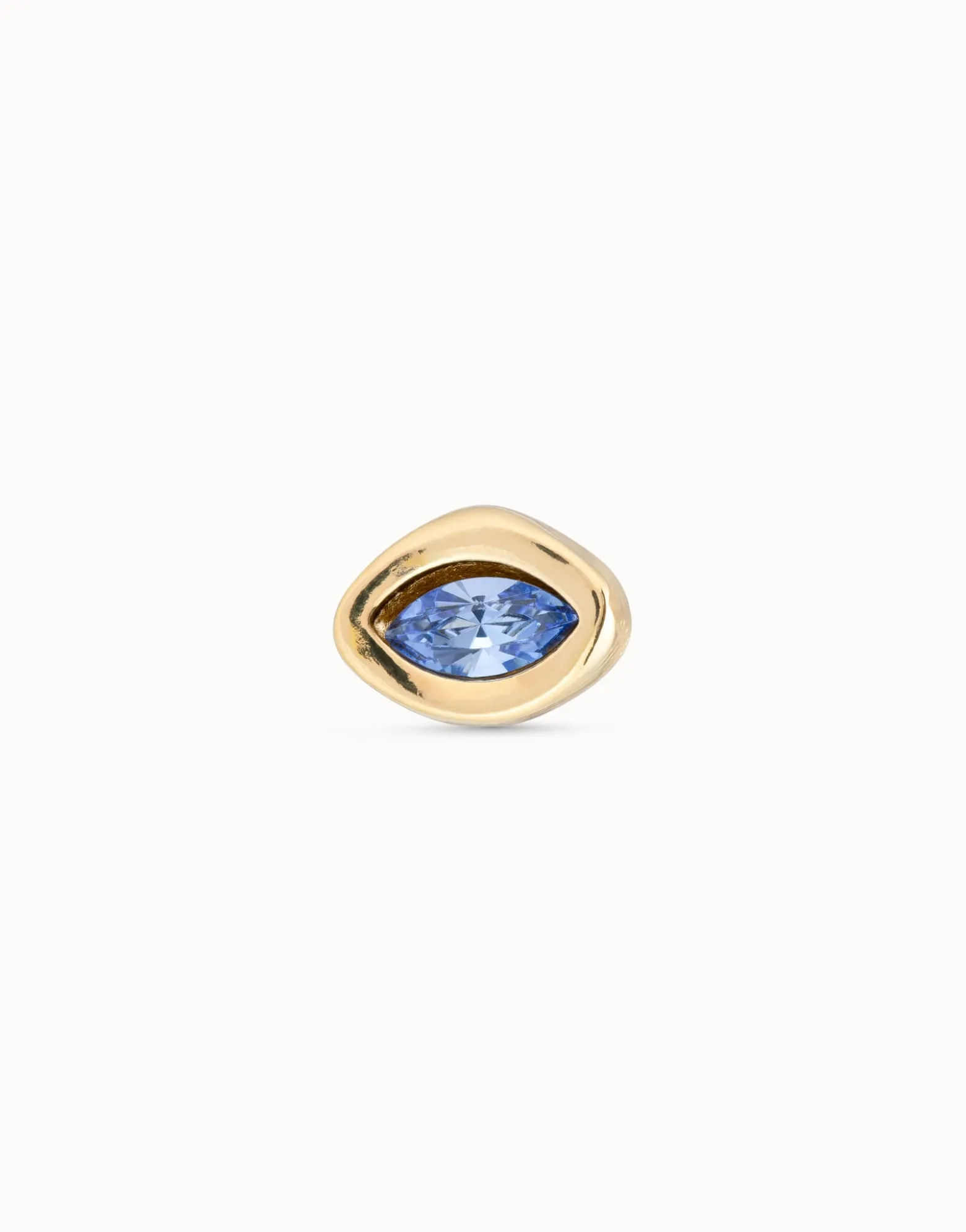 Single Stud Earring With Blue Stone