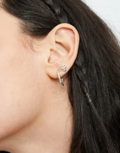 Skull single stud earring
