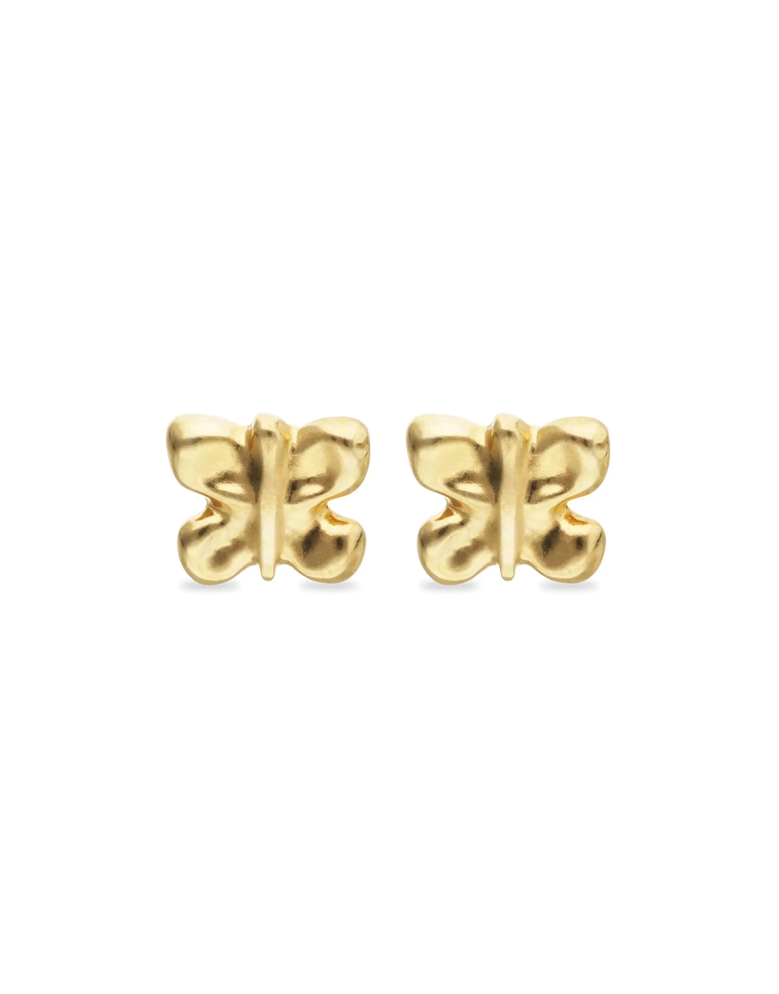 Stud earrings with a butterfly shape