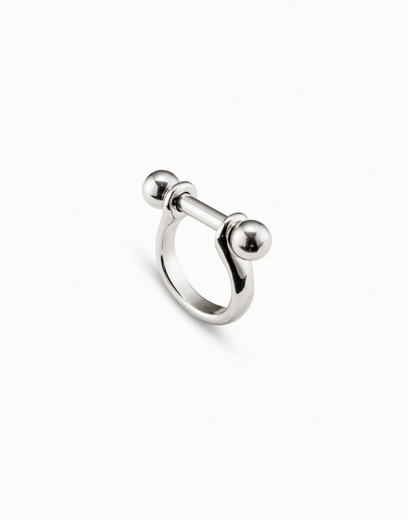 Wide ring with textured finish