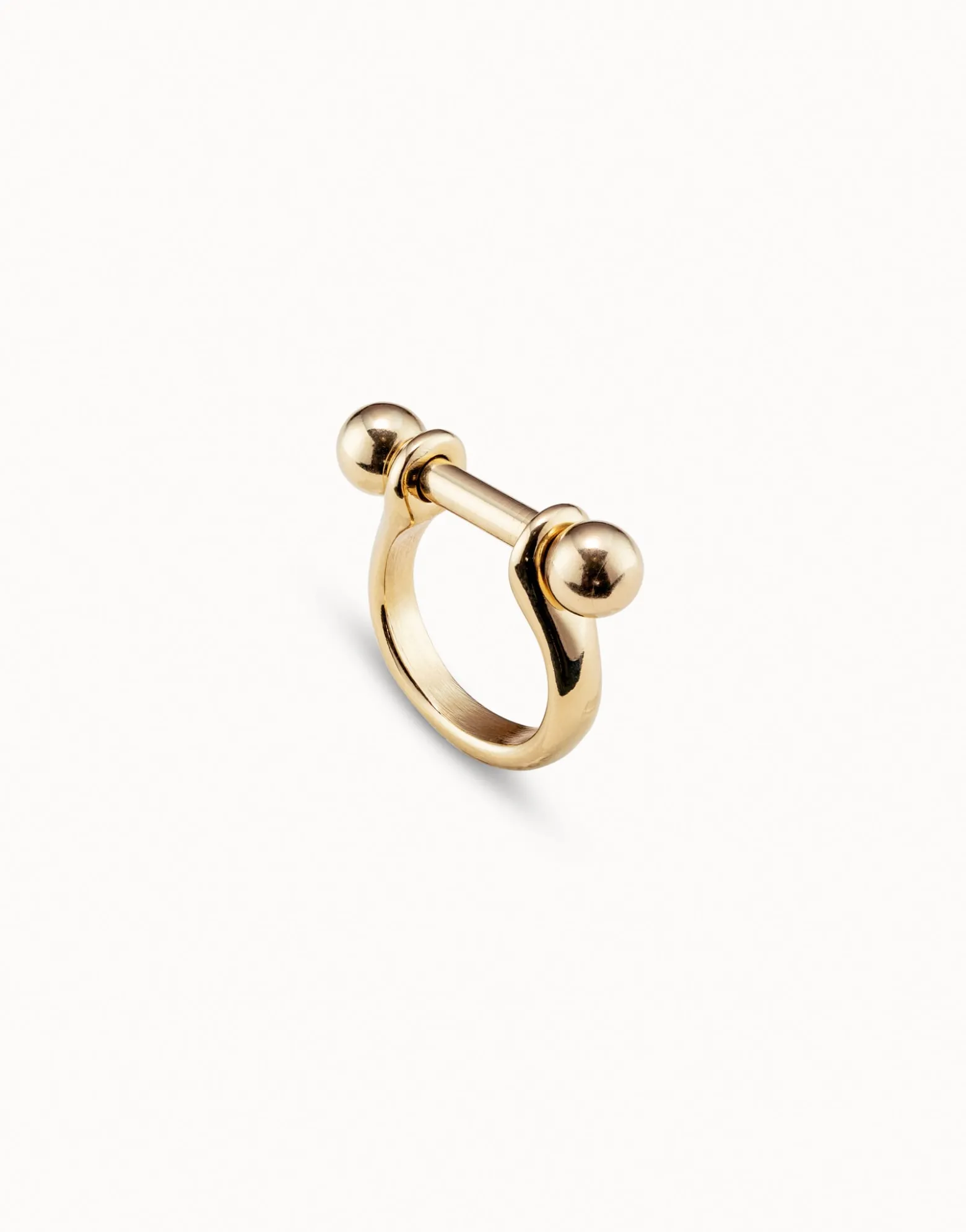 Wide ring with textured relief
